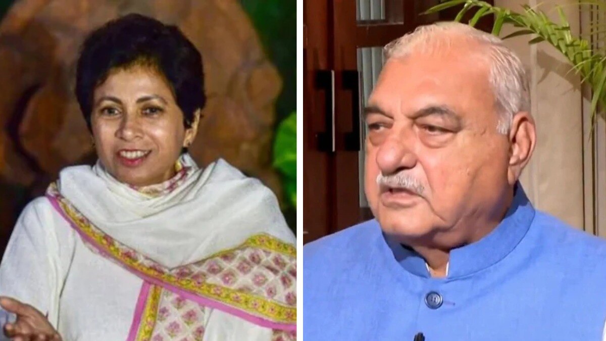 कुमारी सैलजा और भूपेंद्र हुड्डा (फाइल फोटो)