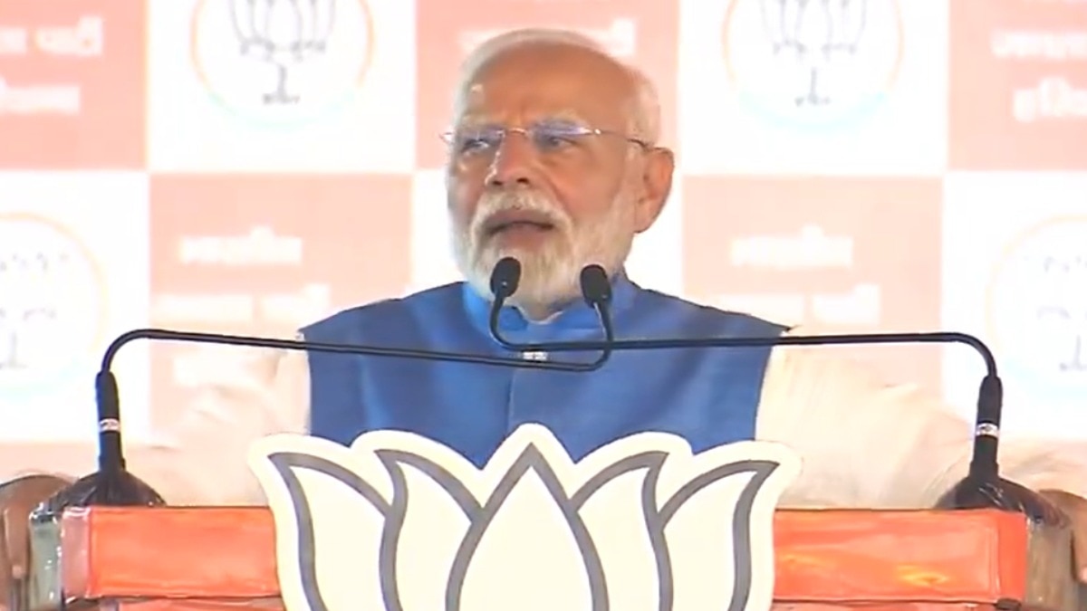 हरियाणा के गोहाना में सभा को संबोधित करते पीएम मोदी. (फोटो-एजेंसी)