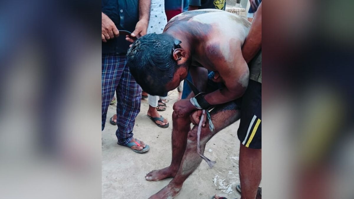 बदायूं में युवक की पिटाई