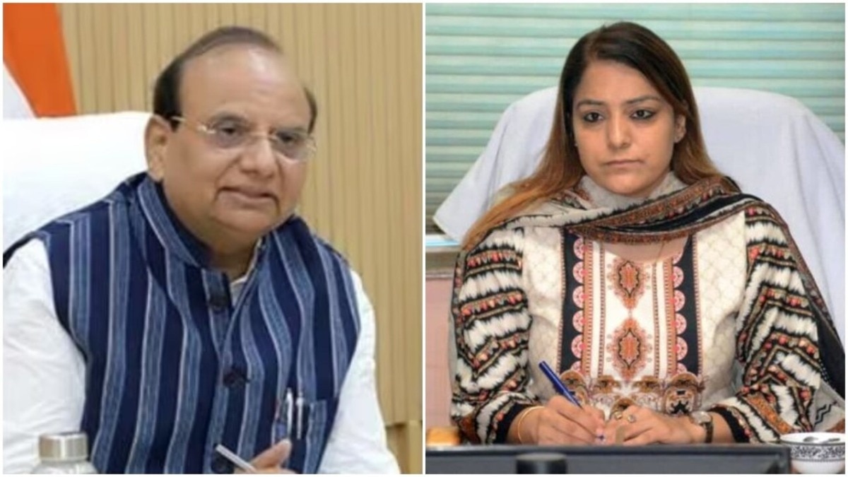 वीके सक्सेना और शेली ओबेरॉय (फाइल फोटो)