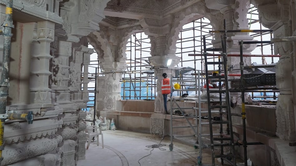 Ram temple construction work going on at a fast pace Ram temple construction work going on at a fast pace
