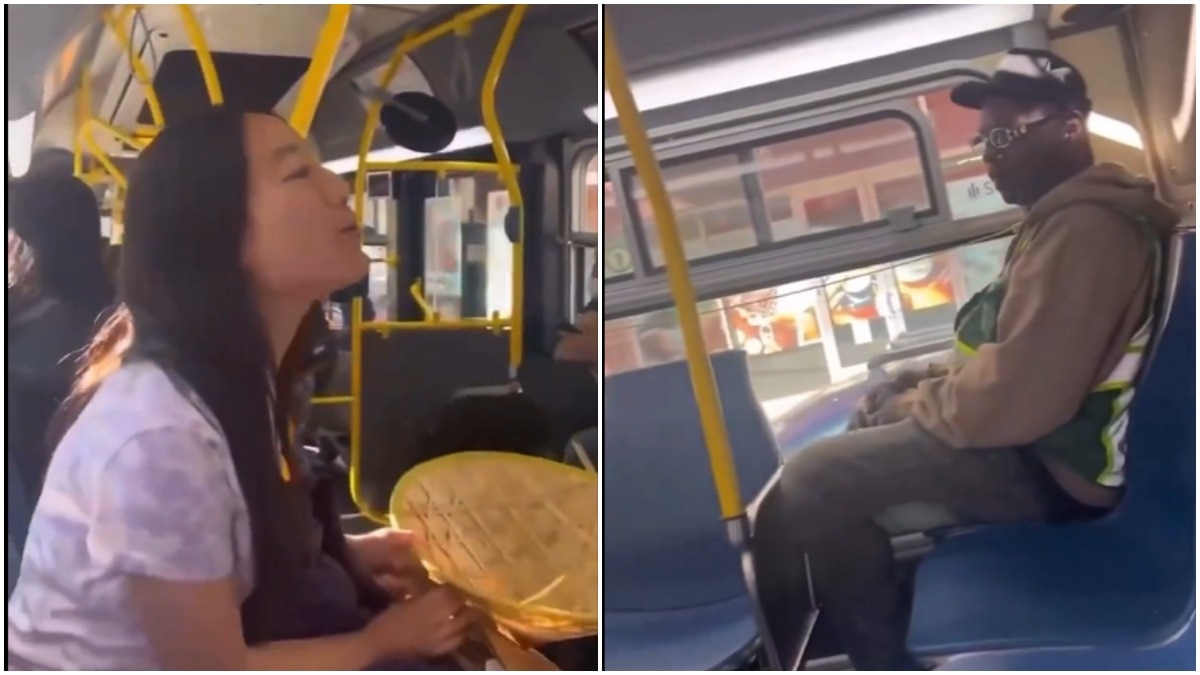 बस में अचानक लड़के पर भौंकने लगी लड़की, हैरान देखते रहे लोग, Video