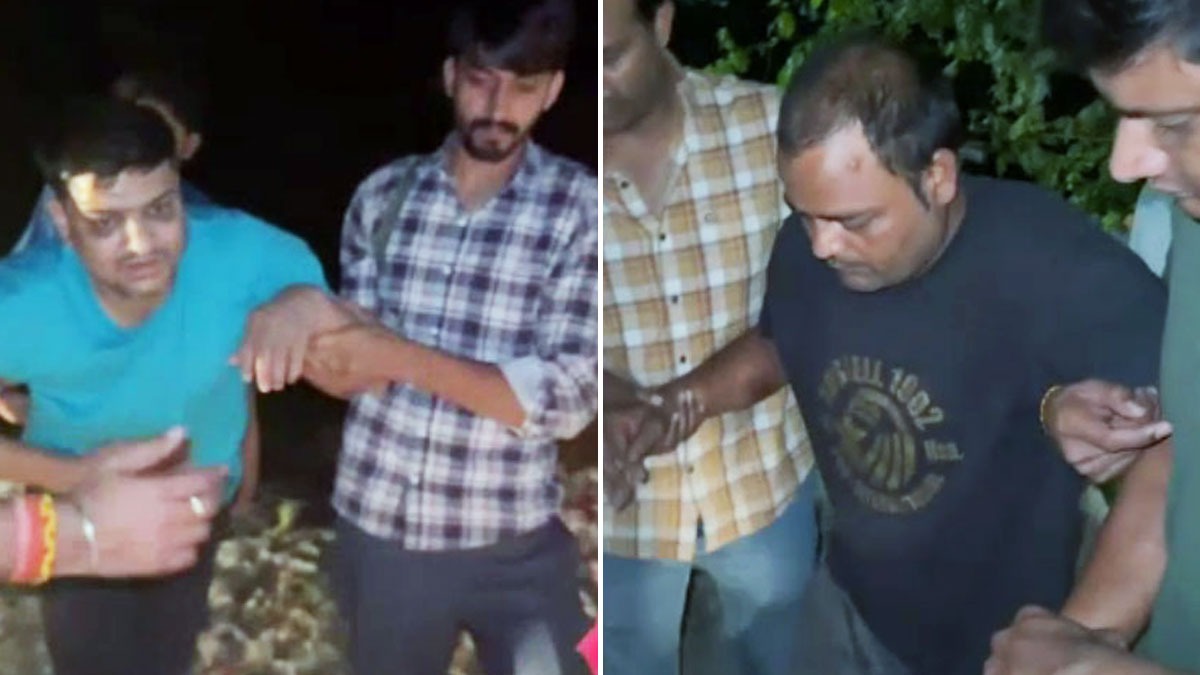 एनकाउंटर के बाद दो बदमाश गिरफ्तार 