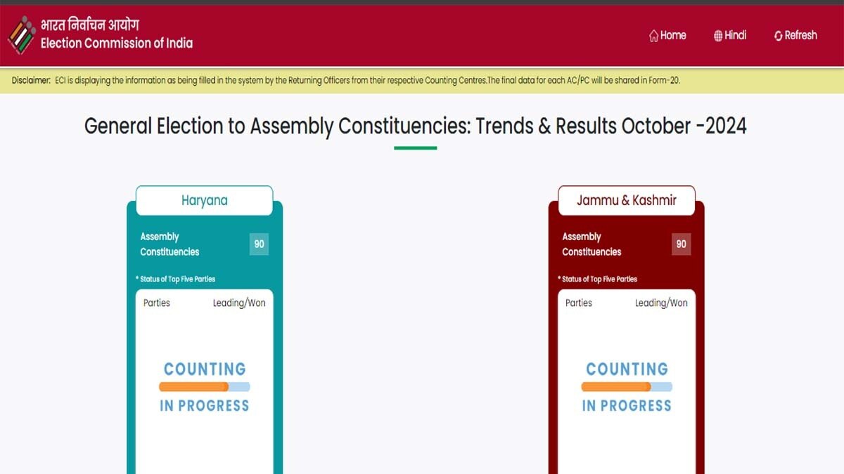 General Election to Assembly Constituencies, Jammu-Kashmir Election Results 2024