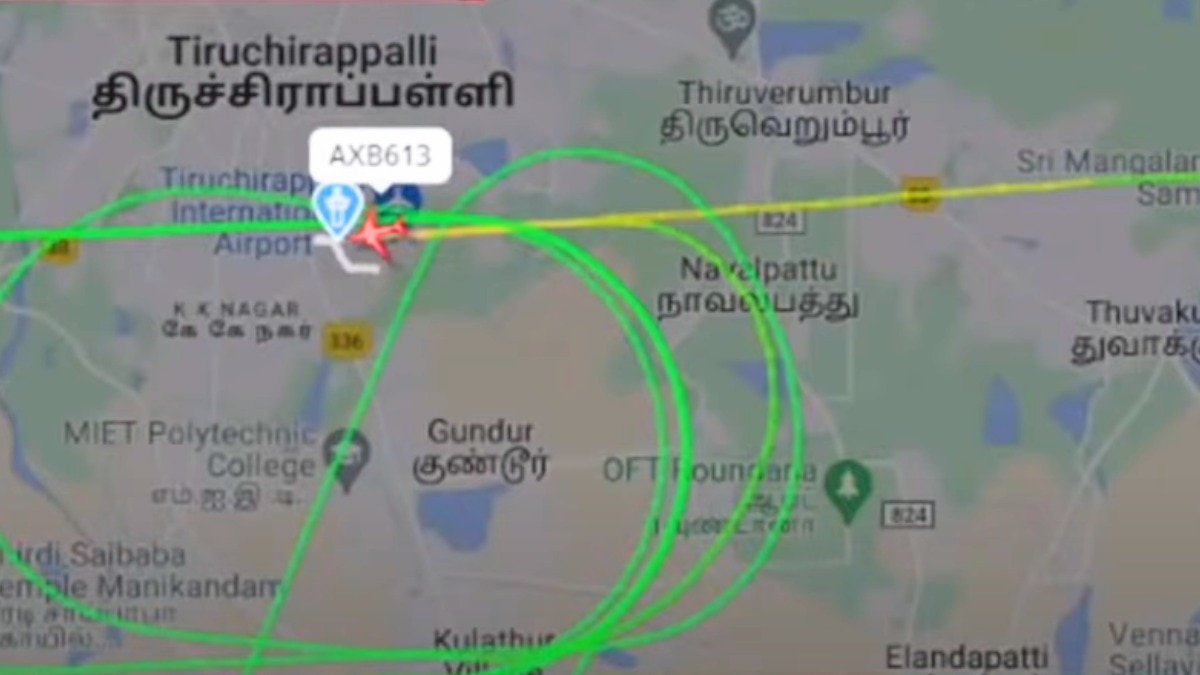 त्रिची एयरपोर्ट पर एअर इंडिया के प्लेन की सुरक्षित लैंडिंग