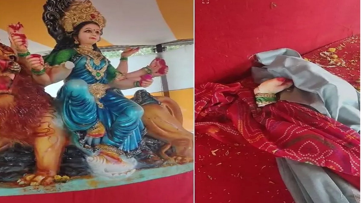 हैदराबाद: मां दुर्गा की मूर्ति तोड़ने वाला गिरफ्तार, आयोजकों के खिलाफ केस