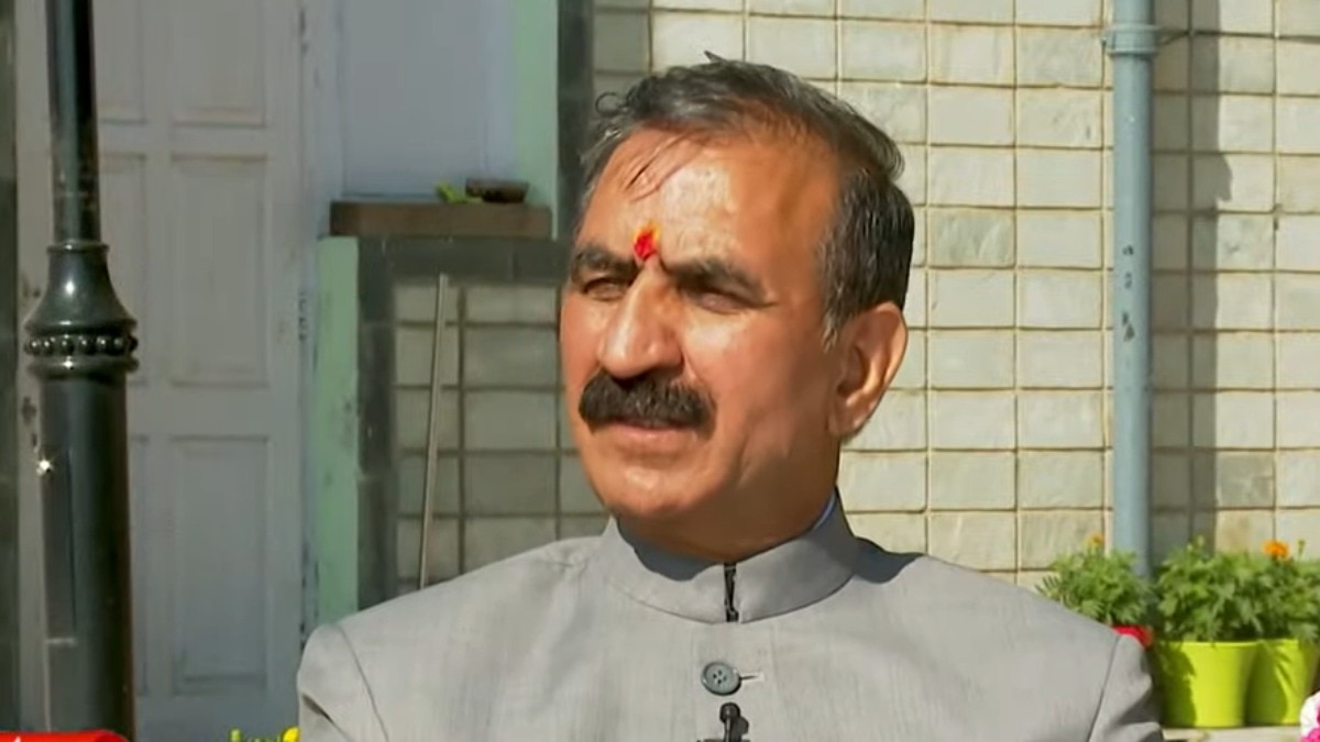 आजतक के शो 'सीएम साहब' में सवालों के जवाब देते सीएम सुक्खू