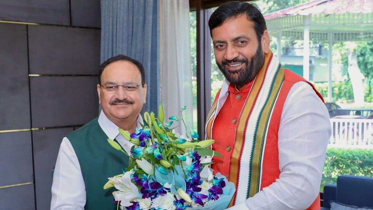 जेपी नड्डा और नायब सिंह सैनी- फाइल फोटो