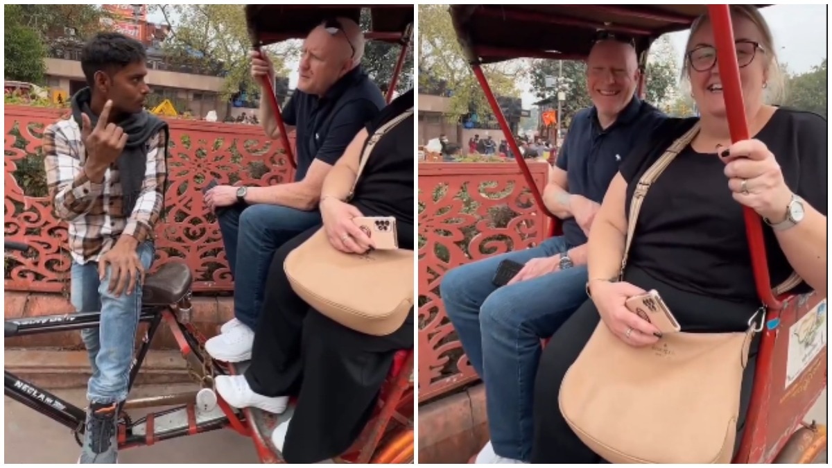 रिक्शेवाले की अंग्रेजी सुन रह जाएंगे दंग (सोशल मीडिया ग्रैब)