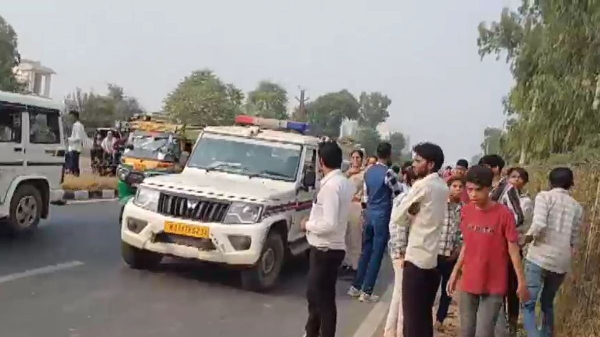 सड़क हादसे में पिता-पुत्री की दर्दनाक मौत, ओवरटेक करते समय तेज रफ्तार कैंटर  ने कुचला - Alwar Father and two year old daughter death in accident  speeding vehicle hits bike during overtake