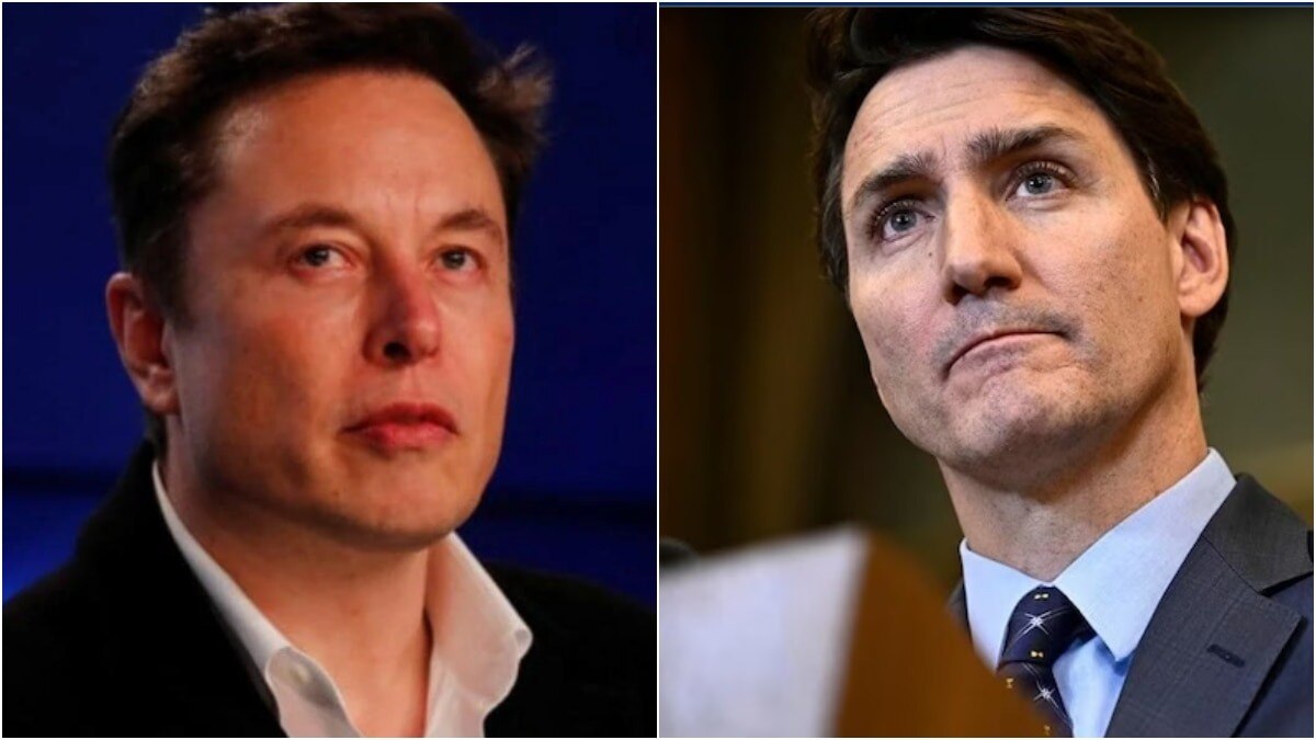 एलन मस्क और जस्टिन ट्रूडो