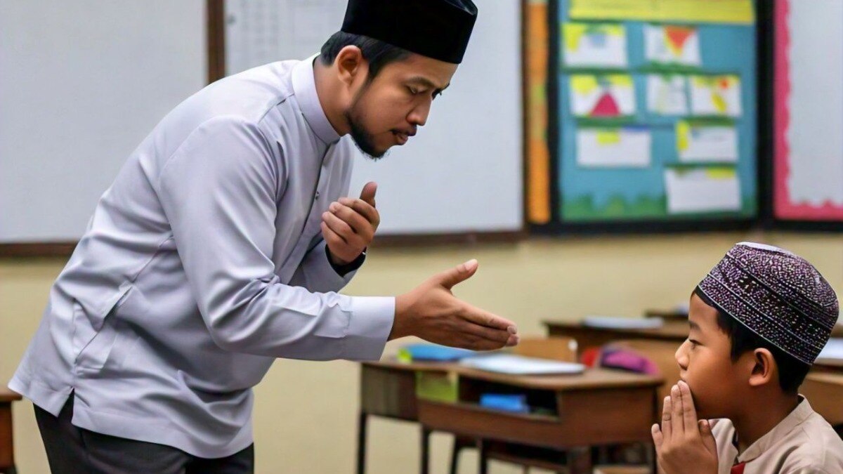 एक मदरसा टीचर ने अपनी बात नहीं मानने पर एक छात्र को दिल दहला देने वाली सजा दी. (Meta AI image)