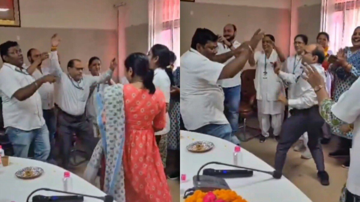 वाराणसी: अस्पताल में पार्टी एन्जॉय करता स्टाफ 