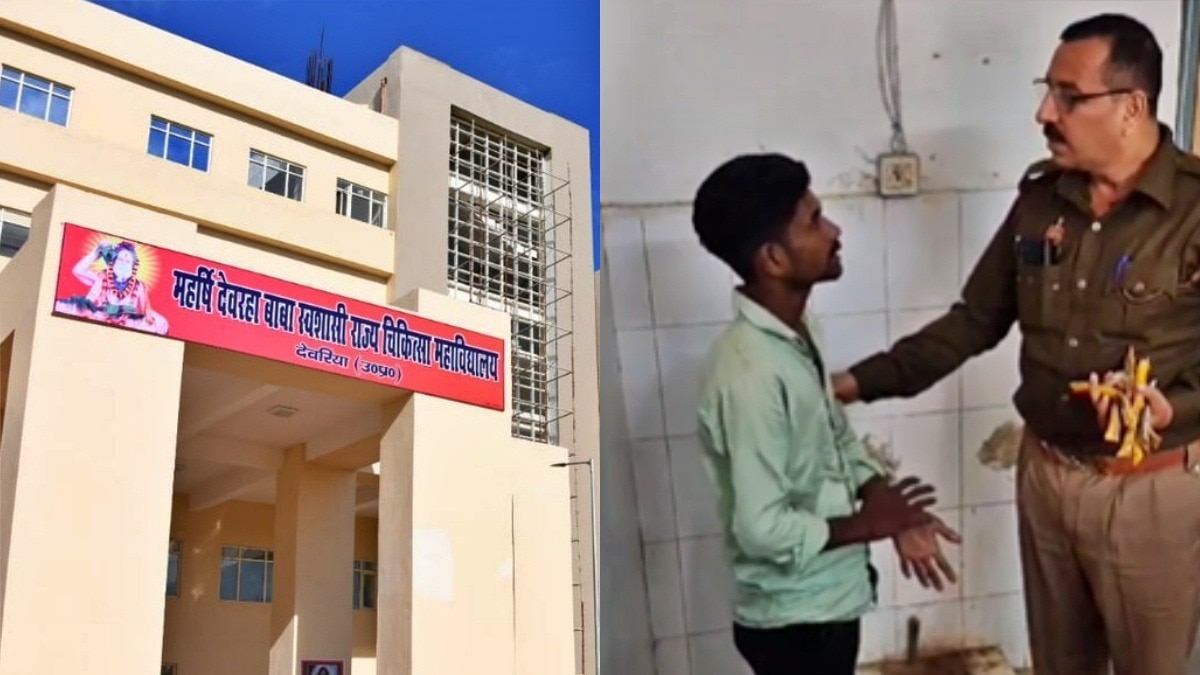 देवरिया: पुलिस की गिरफ्त में चोर 