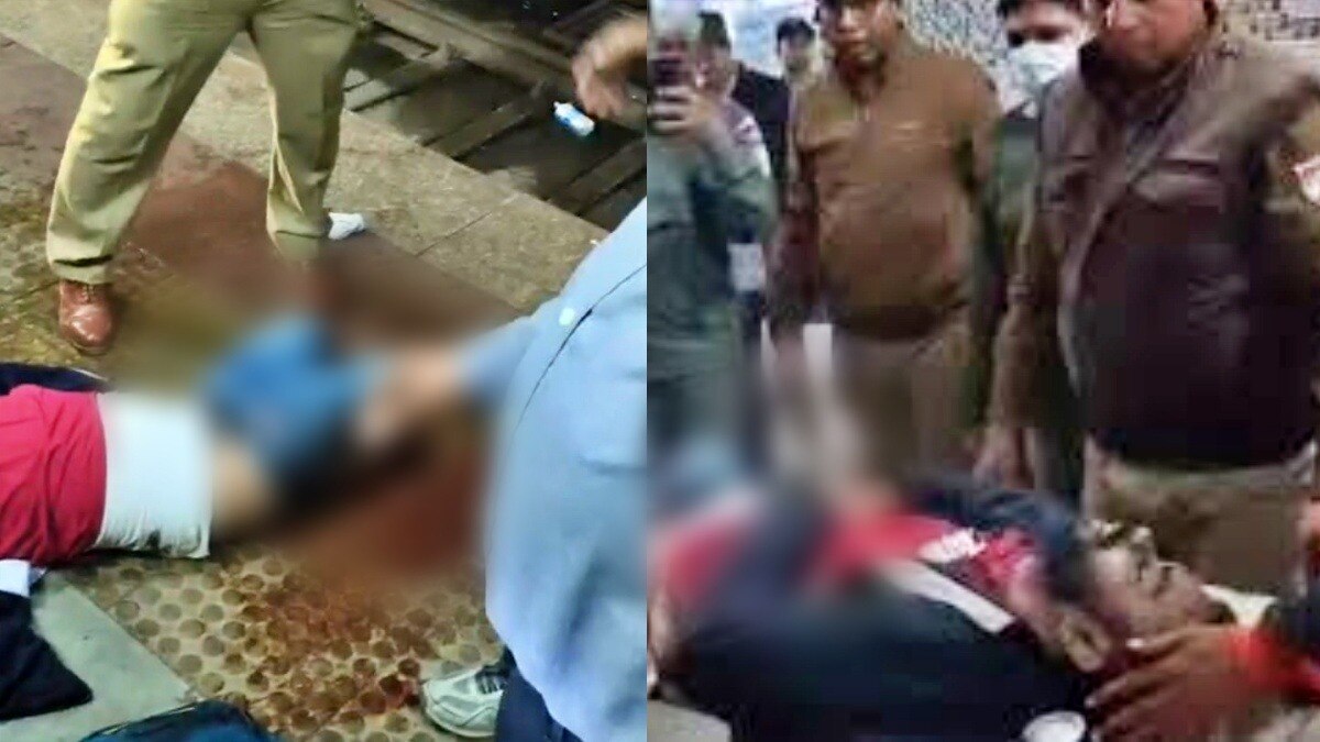 कानपुर में ट्रेन हादसे में युवक के दोनों पैर कटे 