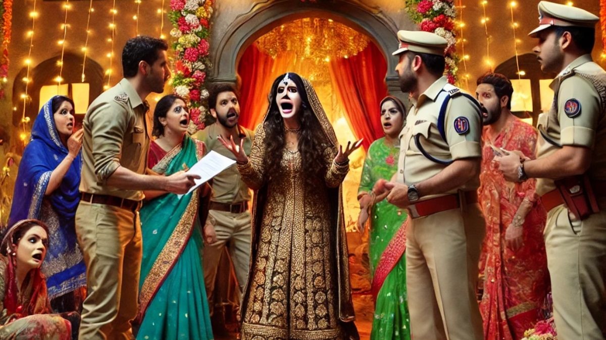 दुल्हन के घर पहुंची दूल्हे की भाभी. (Photo: AI)