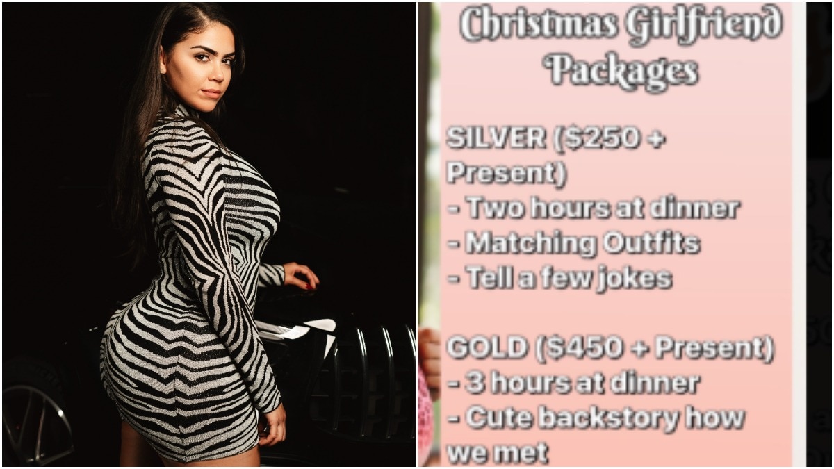 मॉडल ने दिया क्रिसमस पर गर्लफ्रेंड बनने का ऑफर (सोशल मीडिया ग्रैब)
