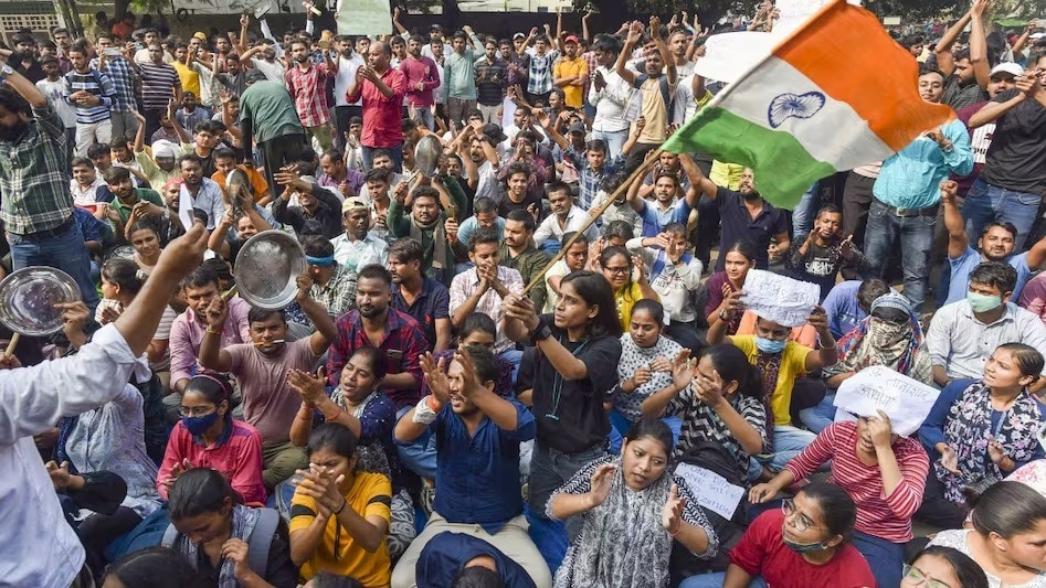 Candidates Protest for BPSC 70th Exam (Representational Image)