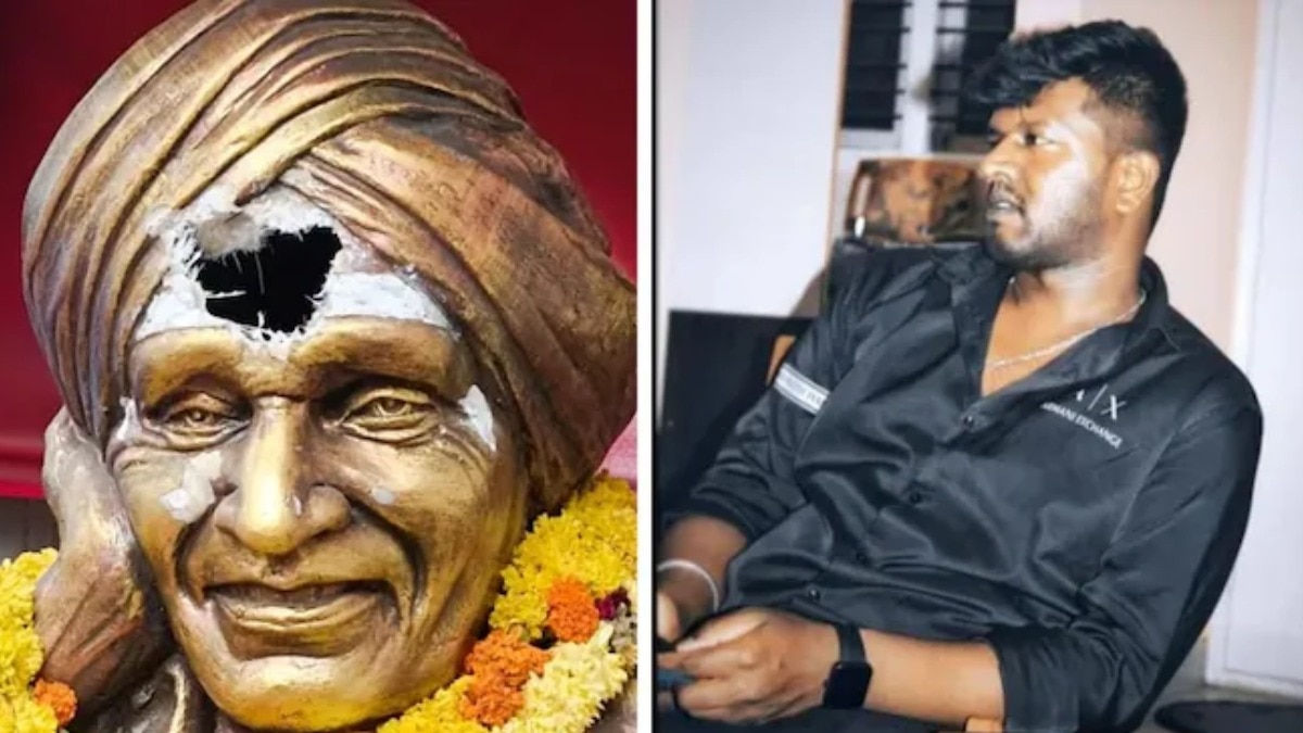 Man vandalises seers statue in Bengaluru