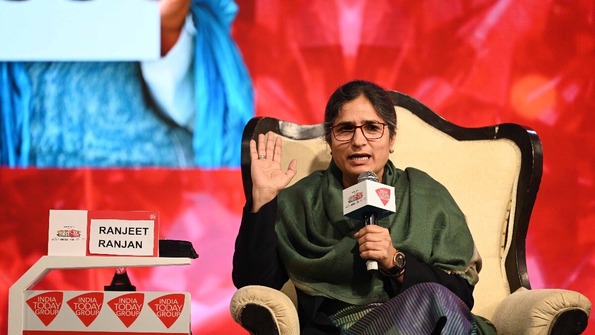 आजतक एजेंडा में रंजीत रंजन (Photo Credit-- Arun Kumar)