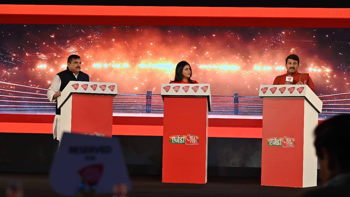 Manoj Tiwari and Sanjay Singh (Photo Credit-Arun Kumar)