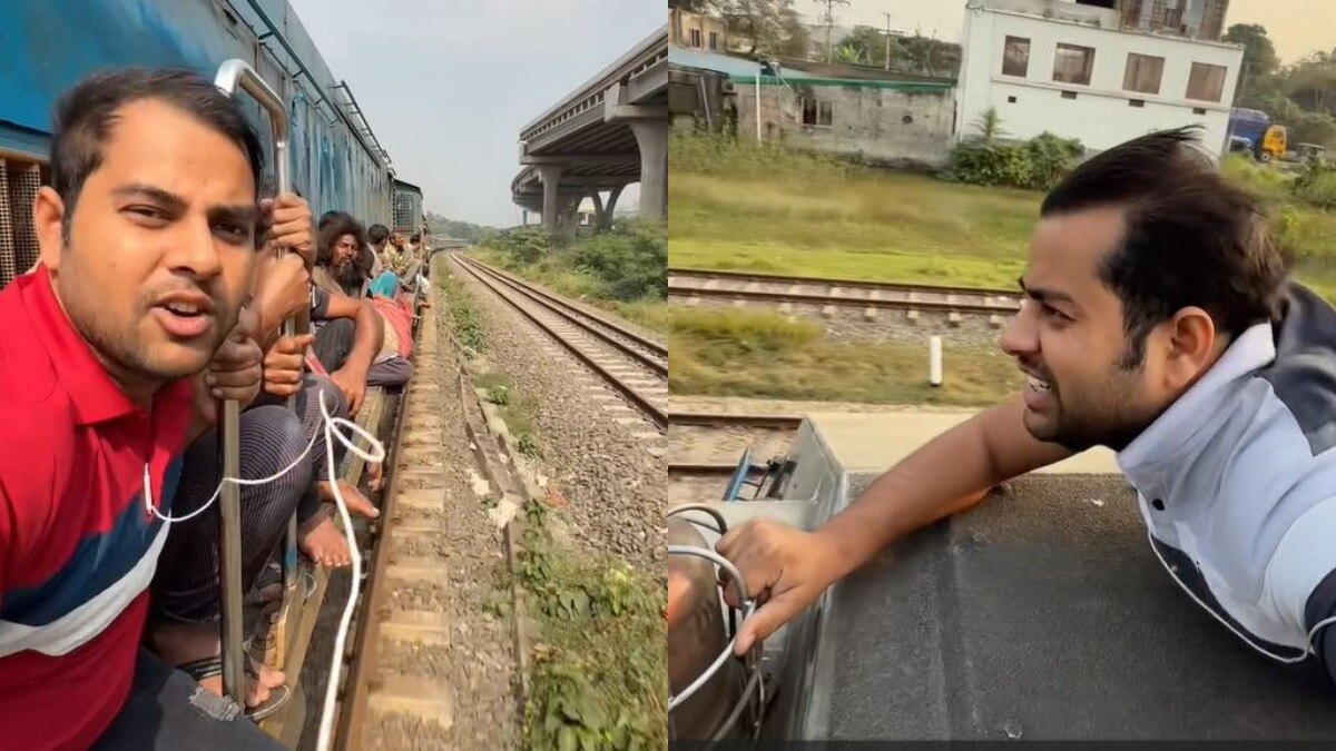 डरावना है बांग्लादेश की ट्रेन का नजारा, जान हथेली पर लिए 'लटके' हैं लोग, देखिए Video