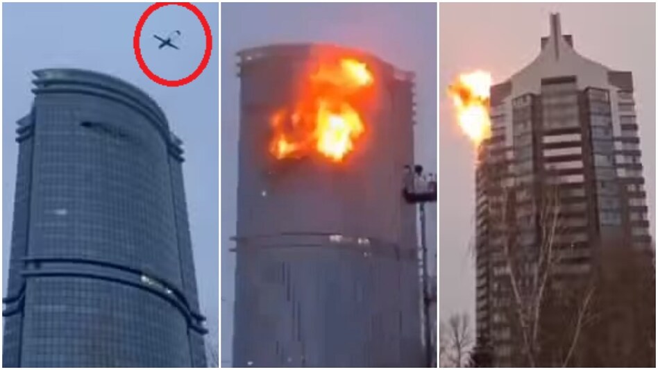 यूक्रेन ने रूस के कजान शहर में रिहायशी इमारतों को निशाना बनाकर आठ ड्रोन हमले किए. (AP Photos)