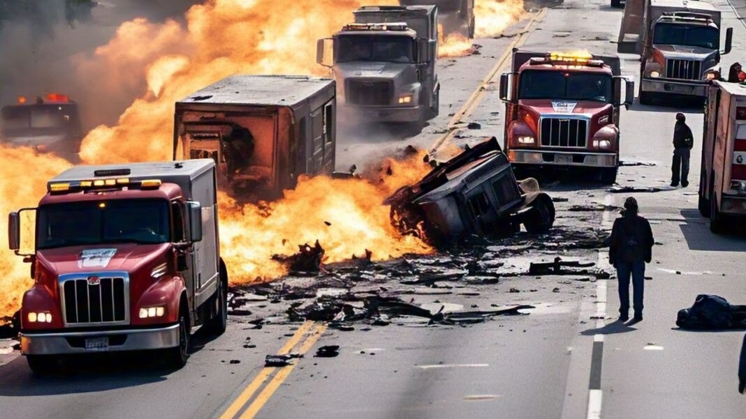 गुजरात में भीषण सड़क हादसा (तस्वीर: Meta AI)