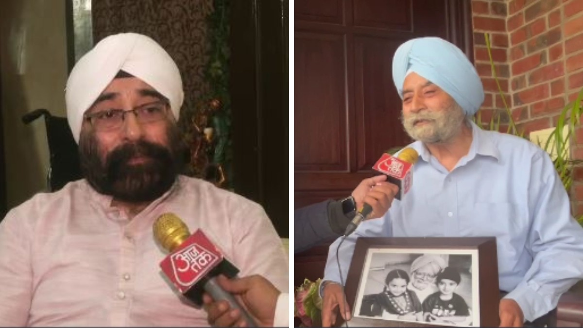 डॉ. मनमोहन सिंह के भांजे गुरदीप सिंह (राइट) और कजिन अमरजीत सिंह (लेफ्ट)