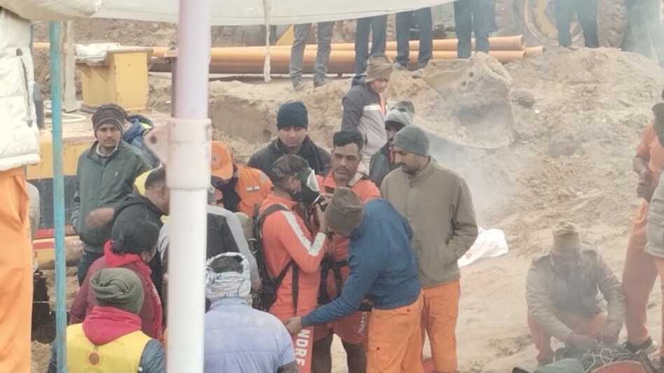 Kotputli Borewell Accident - बोरवेल हादसा: चेतना को बचाने के लिए 170 फीट गहरे टनल में उतरे NDRF के तीन जवान, छठे दिन जारी है रेस्क्यू - Borewell Incident Three NDRF Personnel