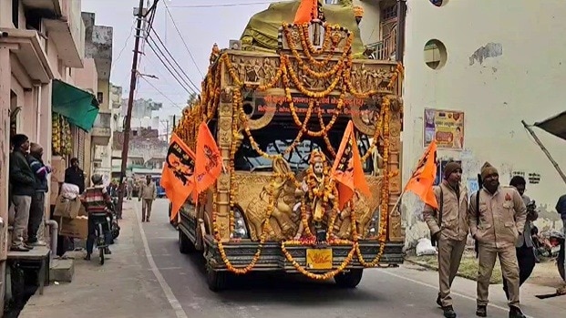 संभल में 'किष्किंधा रथयात्रा' 