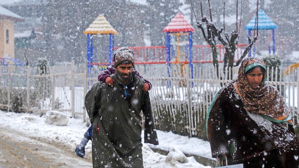 Snowfall in Kashmir