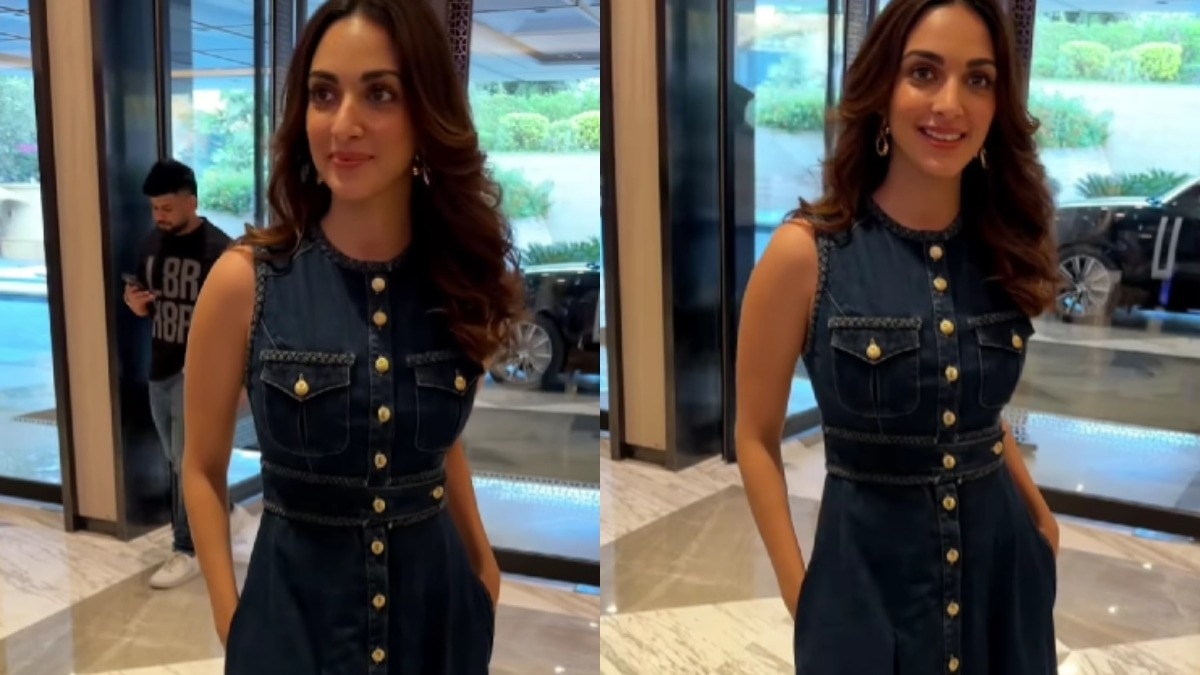 कियारा अडवाणी का डेनिम ड्रेस लुक