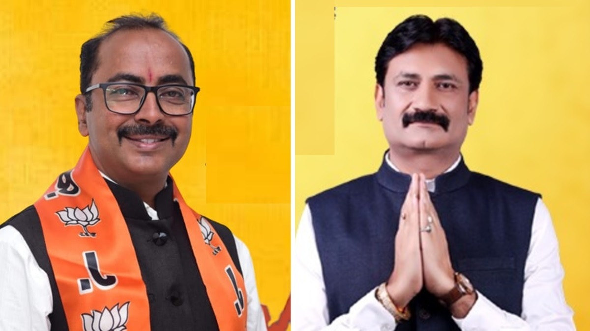 बाएं से BJP पार्षद कमलेश कालरा और जीतू यादव. (फाइल फोटो)