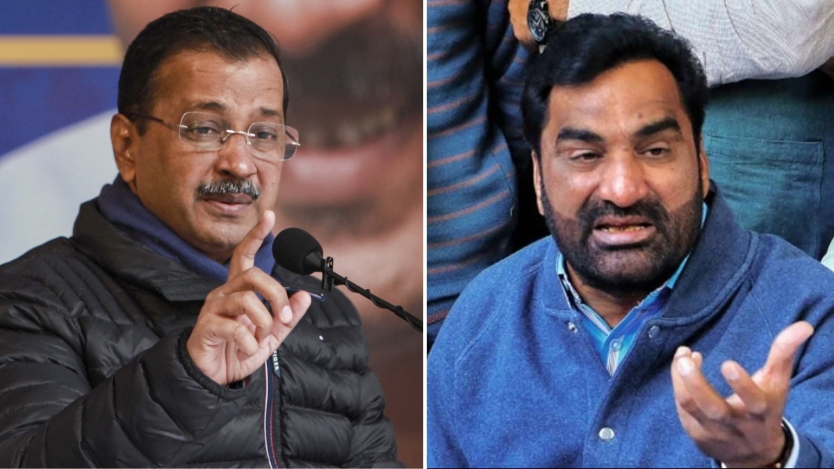 अरविंद केजरीवाल और हनुमान बेनीवाल (फाइल फोटो)