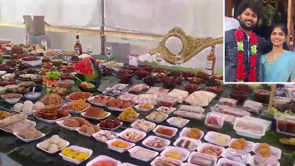 दामाद की खातिरदारी में परोसे गए पकवान.