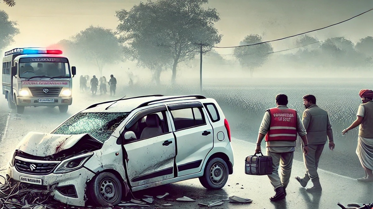 सड़क हादसे में एक ही परिवार के 3 की मौत (सांकेतिक तेस्वीर- ai image)