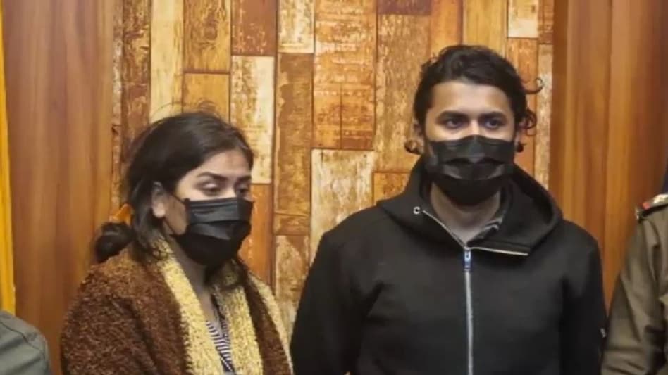 Accused in police custody. (Screengrab) Accused in police custody. (Screengrab)