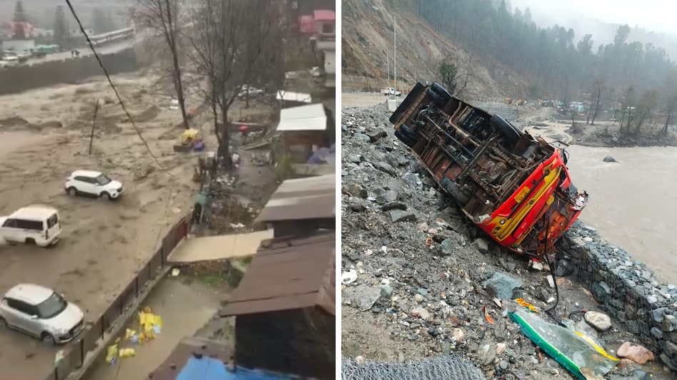 हिमाचल प्रदेश में भारी-बारिश का कहर... चंडीगढ़-मनाली हाइवे बंद, कुल्लू में नाले में बह गईं गाड़ियां 2 हिमाचल प्रदेश