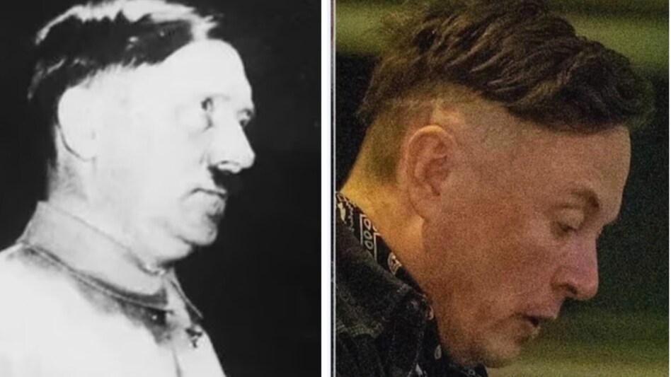 Elon Musk's hairstyle is being compared to Hitler Elon Musk's hairstyle is being compared to Hitler
