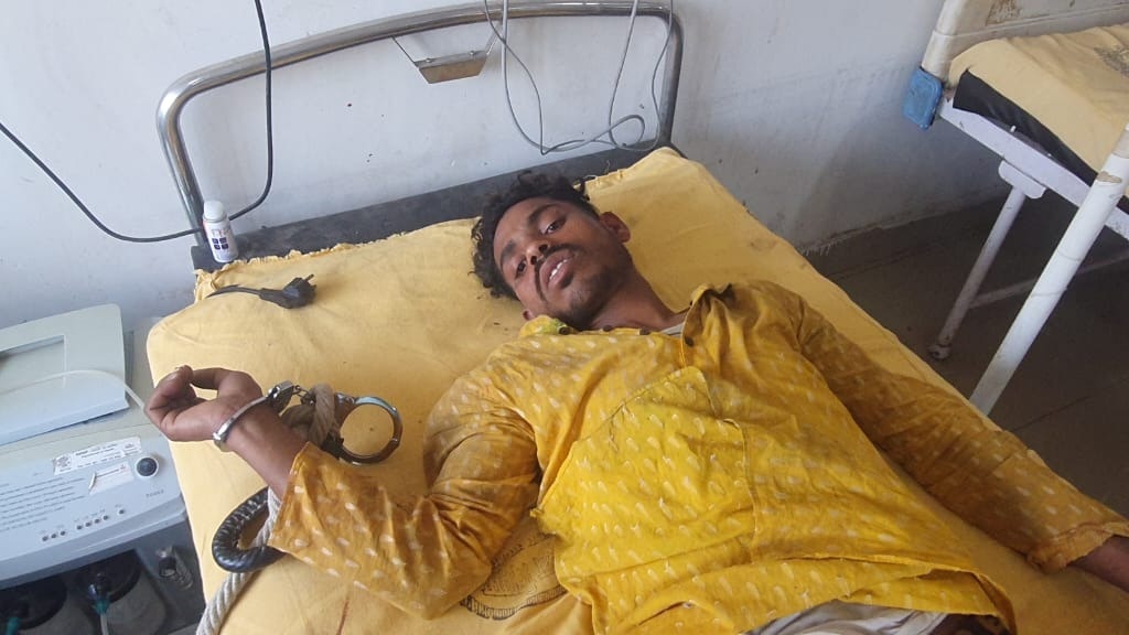 Guddu Yadav, accused of injured in encounter Guddu Yadav, accused of injured in encounter