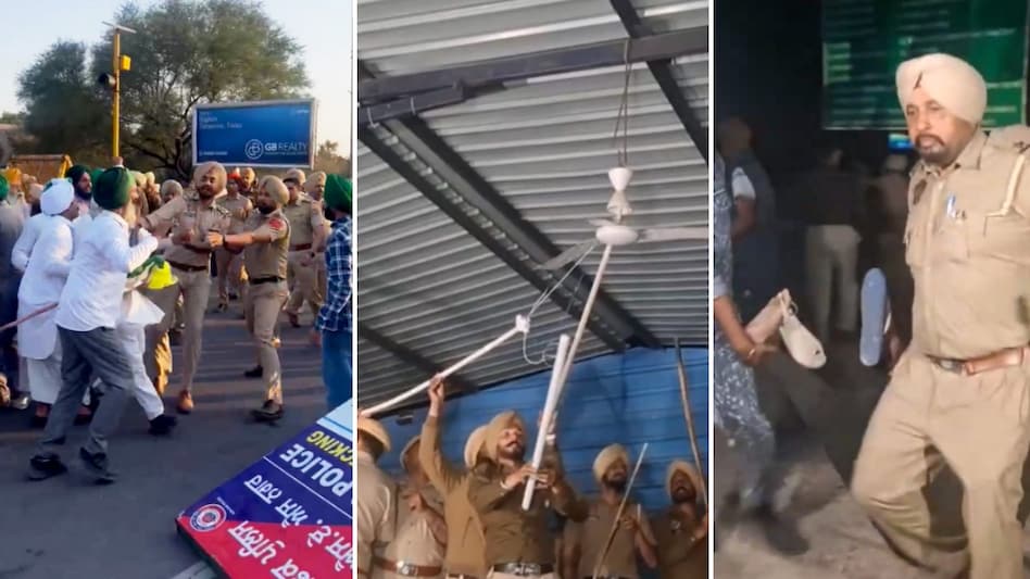 Farmers Protest - शंभू-खनौरी बार्डर पर बुलडोजर वाला एक्शन, टेंट गिराए, किसानों को खदेड़ा... एक साल बाद अचानक एक्शन में आई पंजाब सरकार - Shambhu And Khanauri ...