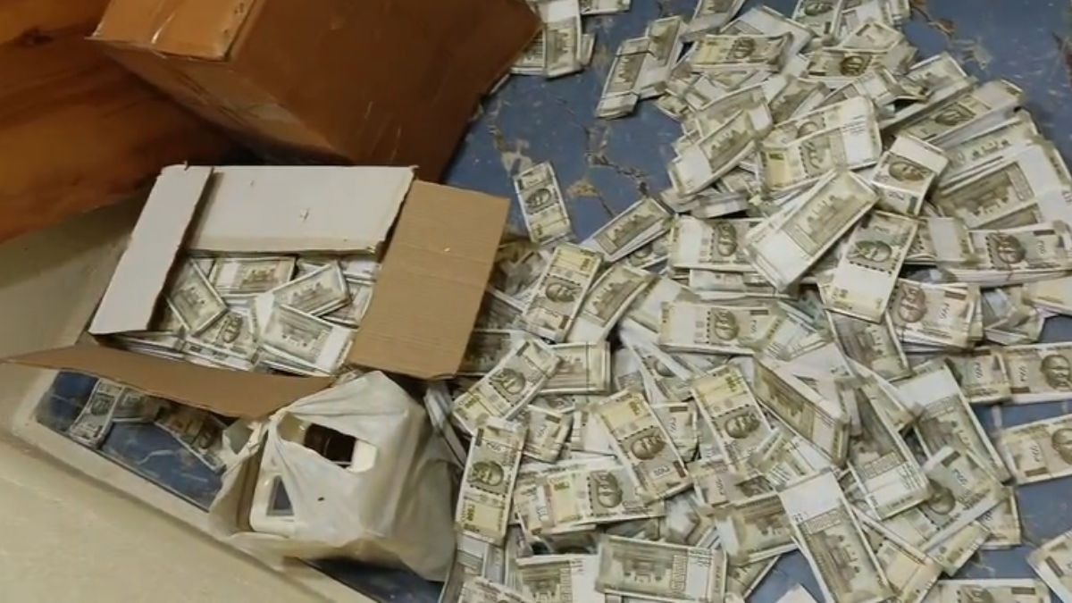 घर में मिला नोटों का ढेर. (Screengrab)