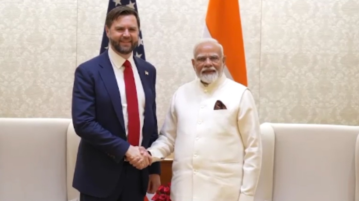 अमेरिका के उपराष्ट्रपति जेडी वेंस और प्रधानमंत्री नरेंद्र मोदी