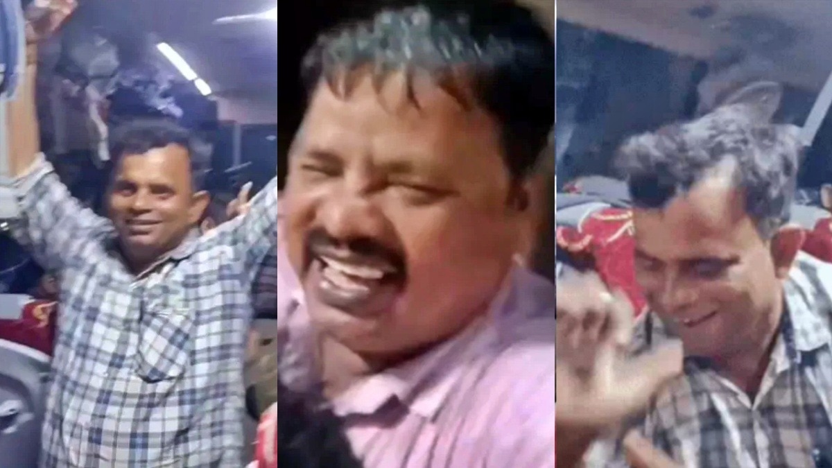 बस में नाचते-गाते बुलंदशहर के जेई 