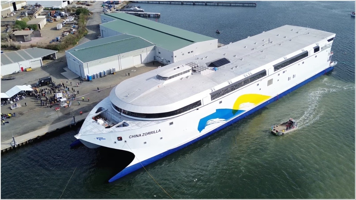 ऑस्ट्रेलिया ने दुनिया का सबसे बड़ा बैटरी से चलने वाला जहाज लॉन्च किया है (Photo- Incat)