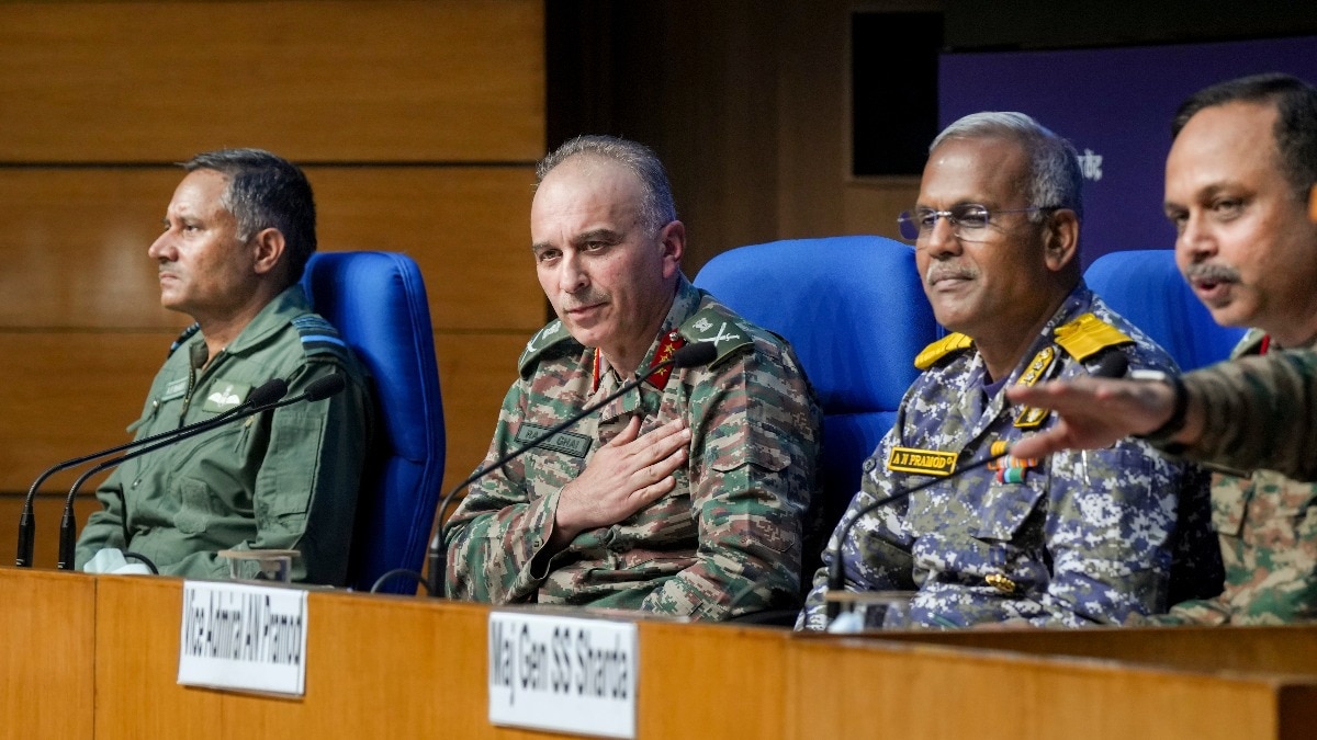 तीनों सेनाओं की साझा प्रेस कॉन्फ्रेंस (फाइल फोटो)