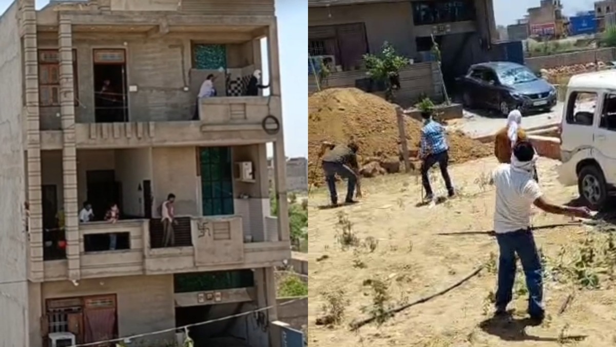 लाठी-डंडों और पथराव में कई लोग घायल.