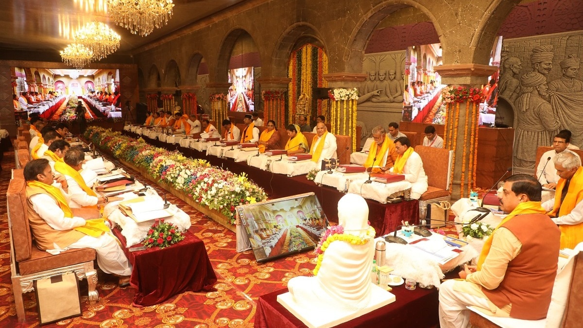 इंदौर राजवाड़ा में मोहन कैबिनेट की मीटिंग. 