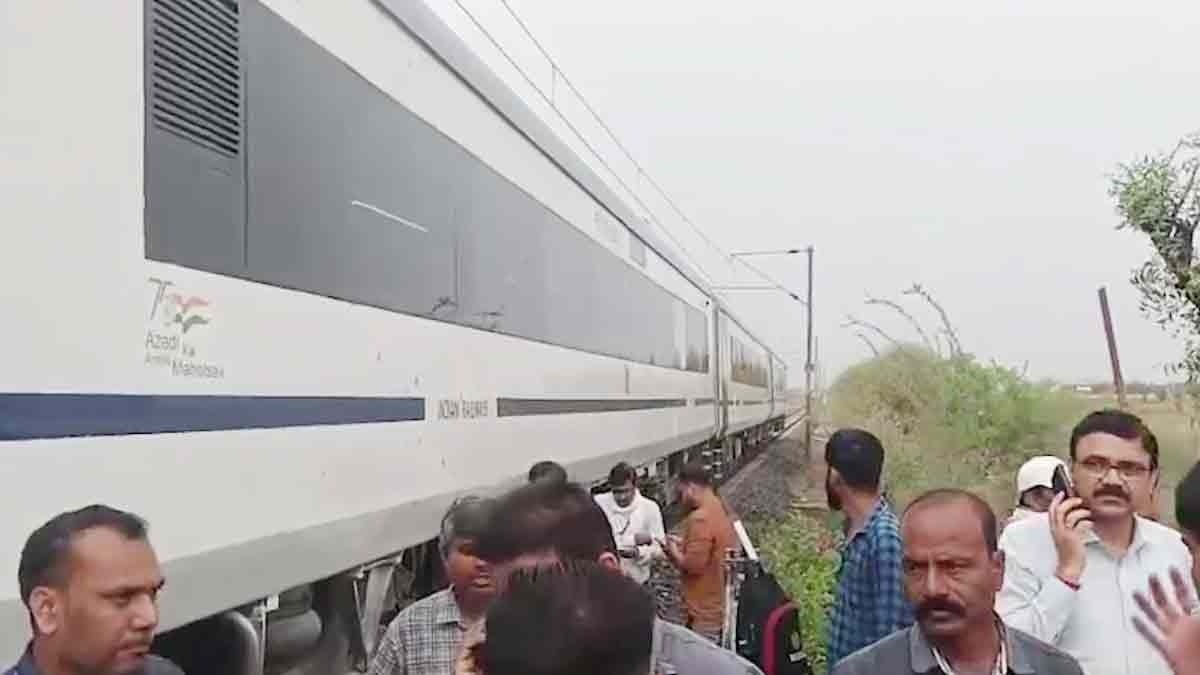 Vande Bharat train escapes major mishap